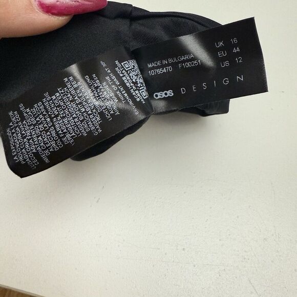 NEW! ASOS Design Curve Recycled Mix & Match Hipster Bikini Bottom Black US Sz 12 - Picture 3 of 5